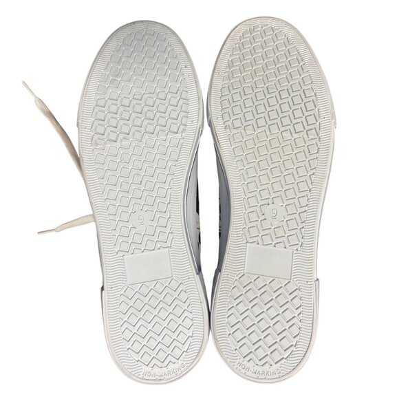 Disney Mickey Mouse High Top Sneakers Canvas Print Womens US 9 Red Black Design - Picture 10 of 13